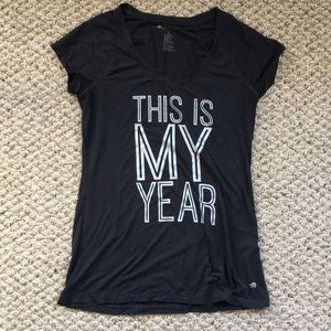 Inspirational workout top
